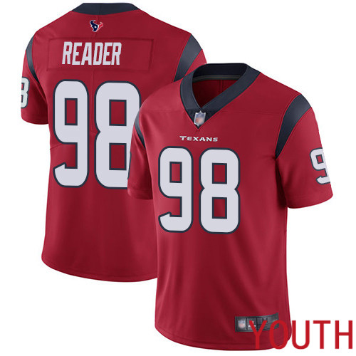 Houston Texans Limited Red Youth D J  Reader Alternate Jersey NFL Football #98 Vapor Untouchable